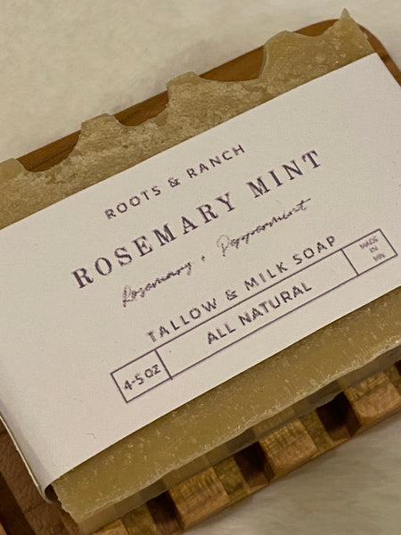 Rosemary Mint Tallow and Milk Soap